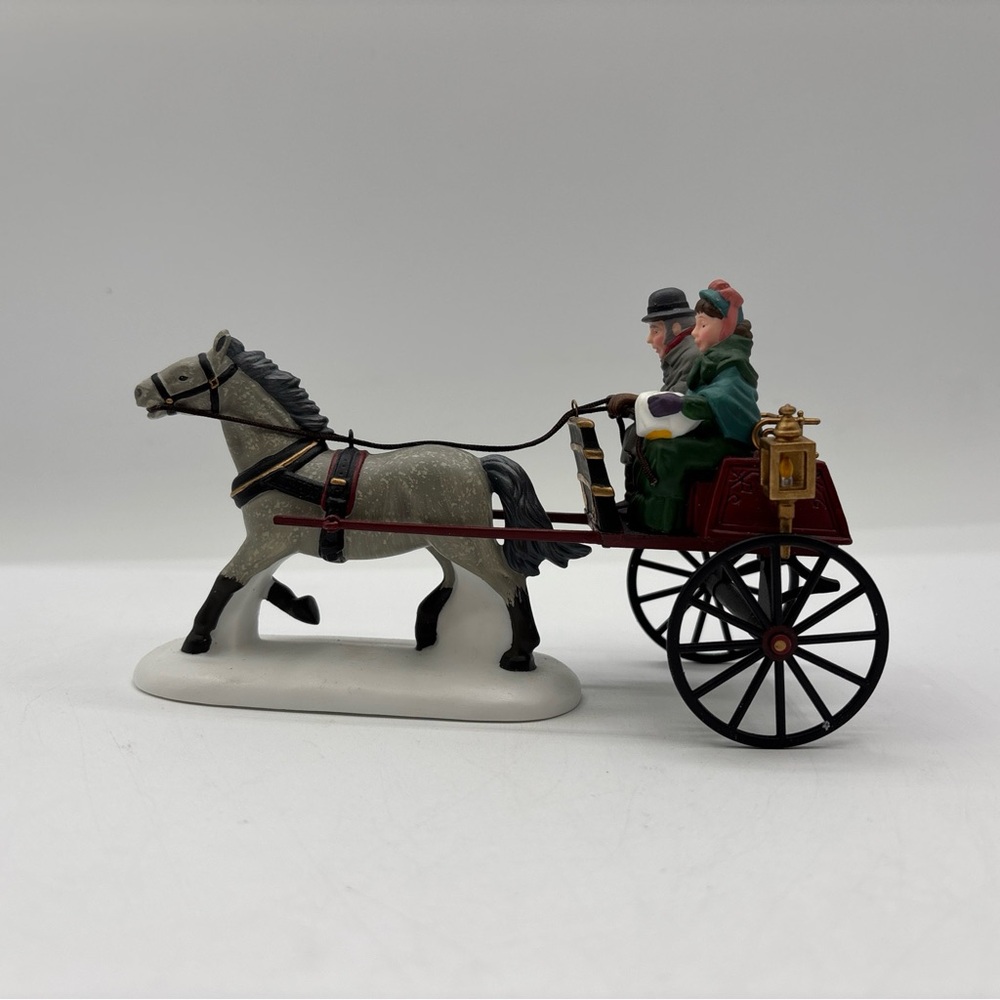 Department 56 1996 Vintage Heritage Village Collection Red Christmas Sulky 58401